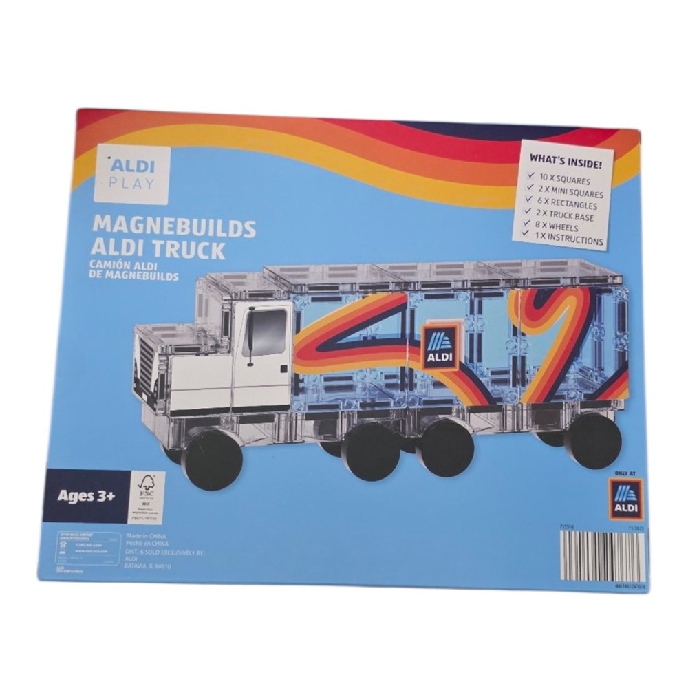 Aldi Magnetic Truck Building Set